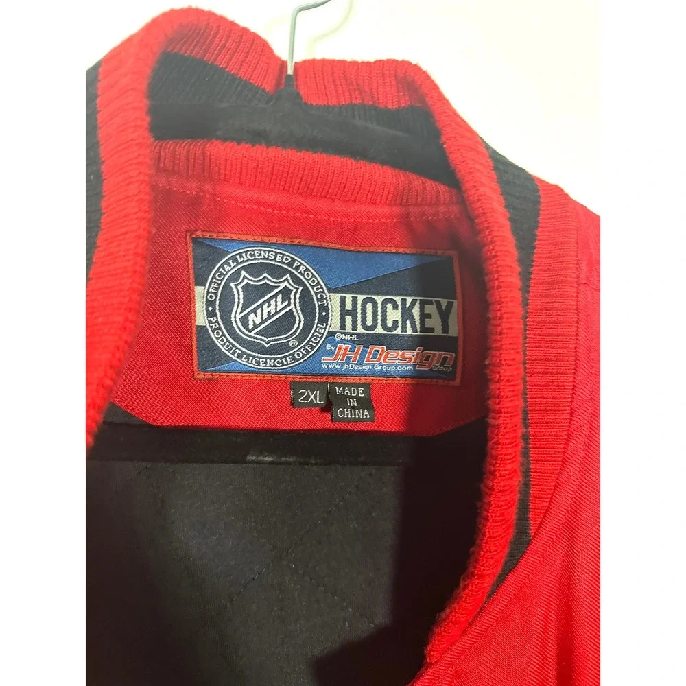 NHL‎ Chicago Blackhawks Two Hit Poly Twill Mens 2XL Bomber Varsity polyester